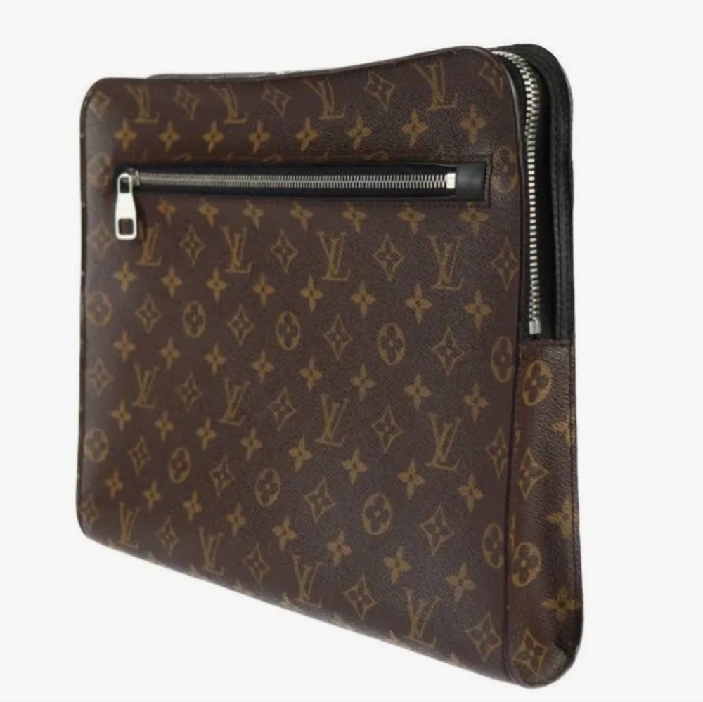 Louis Vuitton Dark Brown Monogram Portfolio/ Business Bag